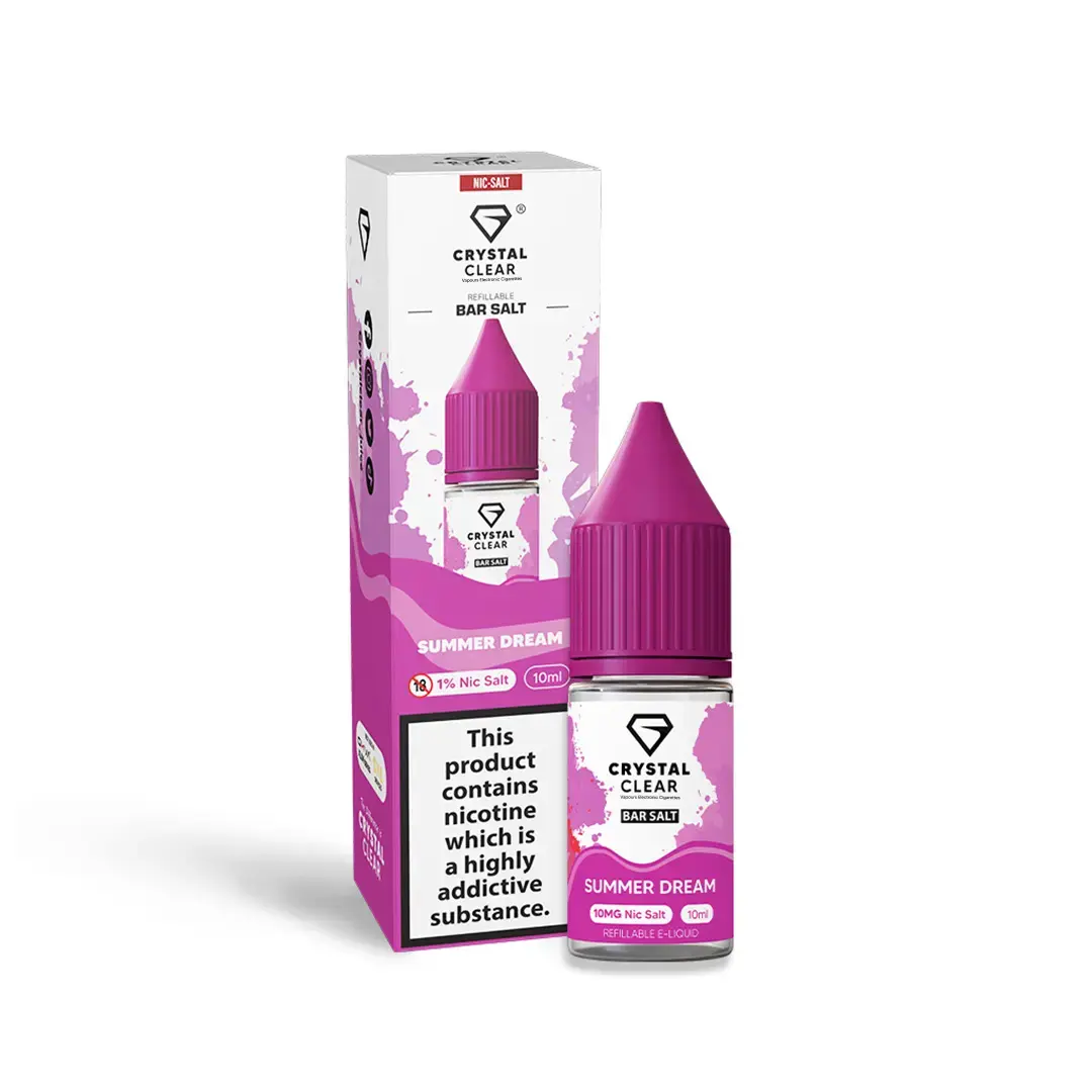 Summer Dream Nic Salt E-Liquid by Crystal Clear Bar Salts 10ml | 10mg